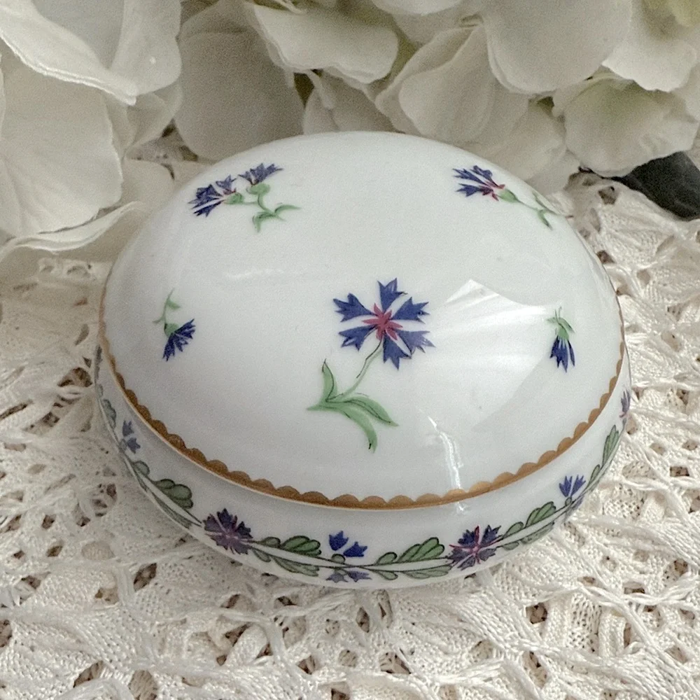Tiffany & Co. Limoges “Villandry” Porcelain Trinket Jewelry Box